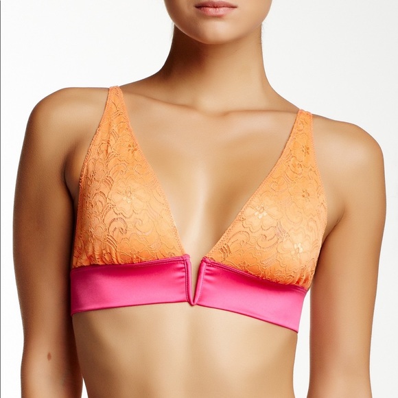 Free People Other - Free People Lace V Wire Soft Bra
